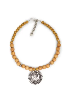 CCB - Wooden Bead Pendant Necklace