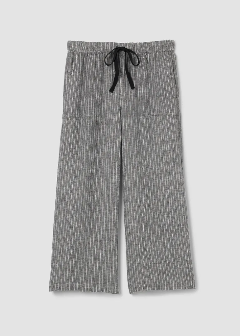Eileen Fisher - Puckered Organic Linen Wide-Leg Pant