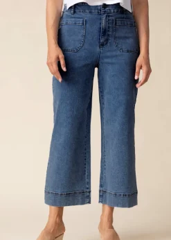 Habitat - Wide Leg Patch Pocket Crop Jean - SALE