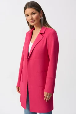 Joseph Ribkoff - Scuba Suede Straight Jacket