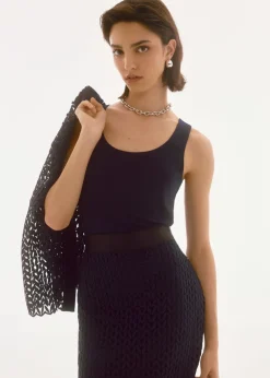 Joseph Ribkoff - Signature Guipure And Silky Knit Two Piece Set