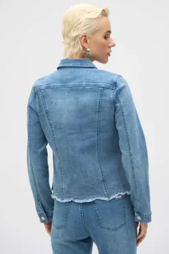 Joseph Ribkoff - Stretch Denim Jacket with Embroidery