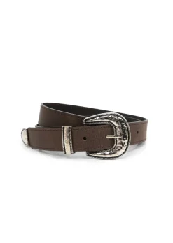Landes - Cowboy Silver Buckle Belt