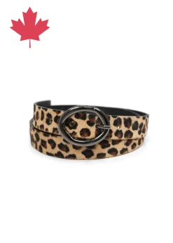Landes - Leopard Leather Belt