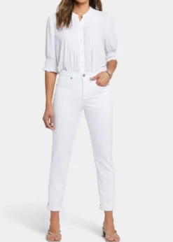NYDJ - Margot Girlfriend Jeans - Optic White