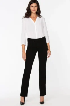 NYDJ - Marilyn Straight Jeans - Black - PETITE