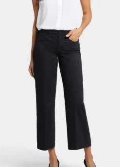 NYDJ - Teresa Wide Leg Ankle Jeans - Black