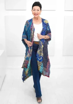 Rapti - Embroidered Long Ruana