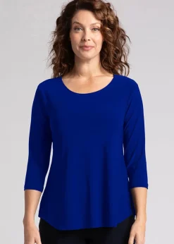 Sympli - 3/4 Sleeve Go To Classic Tee - Seasonal Colors