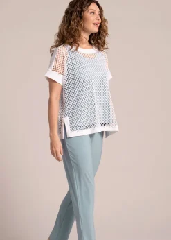 Sympli - Honeycomb Boxy Top