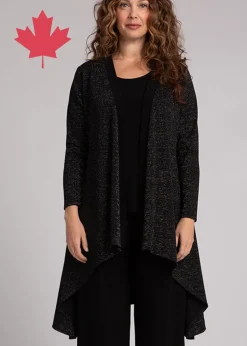 Sympli - Metallic Pique Flutter Duster Cardigan - SALE